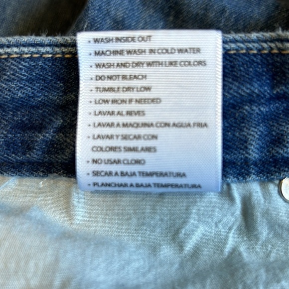 KanCan Taurus High Rise Straight Leg Cropped Jeans Frayed Hem Size 9 - Picture 9 of 9